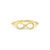 Anel Teen Infinito em Ouro Amarelo 18k