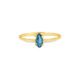 Anel Gold Blue em Ouro Amarelo 18k com Topázio London