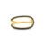 Anel Link em Ouro Amarelo 18k com Diamantes Negros