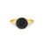 Anel Glow em Ouro Amarelo 18k com Diamantes Negros