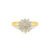 Anel Lyra em Ouro Amarelo 18k com Diamantes 0,57 ct