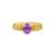Anel Gradini em Ouro Amarelo 18k com Ametista Roxa