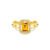 Anel Chains em Ouro Amarelo 18k com Citrino e Diamantes