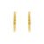 Brinco Ear Hook Gomos em Ouro Amarelo 18k