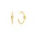 Brinco Argola Knot em Ouro Amarelo 18k
