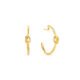 Brinco Argola Knot em Ouro Amarelo 18k
