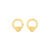 Brinco Knot Círculo em Ouro Amarelo 18k