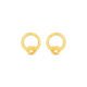 Brinco Knot Círculo em Ouro Amarelo 18k
