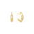 Brinco Argola Chains em Ouro Amarelo 18k com Diamantes