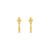 Brinco Serpente em Ouro Amarelo 18k com Safira Incolor