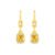 Brinco Chains em Ouro Amarelo 18k com Citrino e Diamantes
