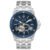 Relógio Bulova Automático Masculino Azul Marine Aço Prata 98A302N