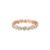 Anel Life Corações em Liga Rosé com Banho de Ouro Rosé 18k e Esmalte