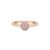Anel Life Encanto em Liga Rosé com Banho de Ouro Rosé 18k, Quartzos Rosa e Turquesa
