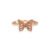 Anel Life Enigma Borboleta em Liga Rosé com Banho de Ouro Rosé 18k