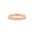 Anel Life Twist em Liga Rosé com Banho de Ouro Rosé 18k e Pedras Incolores