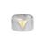 Anel Vivara em Ouro Amarelo e Ouro Branco 18k com Diamantes