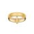 Anel Elos em Ouro Amarelo 18k com Diamantes