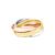 Anel Tricolore em Ouro Amarelo, Ouro Branco e Ouro Rosé 18k