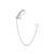 Piercing de Pressão Life Glam II Prata Cravejado Verde