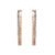 Brinco Ear Hook Icona em Ouro Rosé e Ouro Branco 18k