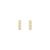 Brinco Way em Ouro Amarelo 18k com Topázios Incolores