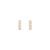 Brinco Way em Ouro Rosé 18k com Topázios Incolores
