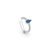 Piercing Vivara Trends em Ouro Branco 18k com Safira Azul e Diamantes