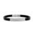 Pulseira Life Serendipidade Couro Preto 20 cm
