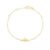 Pulseira Baby Coroa em Ouro Amarelo 18k
