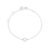 Pulseira Baby Círculo em Ouro Branco 18k