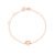 Pulseira Baby Triângulo em Ouro Rosé 18k