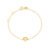 Pulseira Baby Triângulo em Ouro Amarelo 18k
