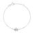 Pulseira Teen Estrela em Ouro Branco 18k com Diamantes