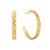 Brinco Argola Icona em Ouro Amarelo 18k com Diamantes