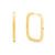 Argola Retangular em Ouro Amarelo 18k, 32mm
