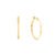 Argola Oval em Ouro Amarelo 18k, 25mm