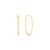 Argola Oval em Ouro Amarelo 18k, 24mm