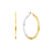 Argola Redonda em Ouro Amarelo e Ouro Branco 18k, 32mm