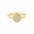 Anel Signet em Ouro Amarelo 18k com Diamantes