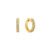 Brinco Argola em Ouro Amarelo 18k com Diamantes, 14mm