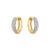 Brinco Argola Lumiere em Ouro Amarelo 18k com Diamantes, 19,5mm