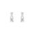 Brinco Argola Daily em Ouro Branco 18k com Diamantes