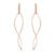 Brinco Argola Design em Ouro Rosé 18k