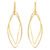 Brinco Argola Design em Ouro Amarelo 18k