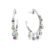 Argola Life Dream em Prata 925 com Pedras Coloridas