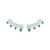 Brinco Ear Cuff Sirena em Ouro Rosé 18k com Topázios Sky e Topázios London