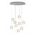 Pendente Metal Cromado Led 27w 3000k Venus