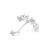 Brinco Ear Cuff Único Life Signature Estrela – Esquerdo