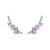 Brinco Ear Cuff Life Provence Cravejado com Ametista e Topázio Incolor